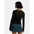 thumbnail image 3 of Madden NYC Women’s Lace Rhinestone Top with Long Sleeves, Sizes XXS-XXL, 3 of 5