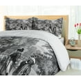 thumbnail image 5 of Ambesonne Vintage Duvet Cover Sets, Napoleon Woman Garden, 2-King, Dark Grey Black, 5 of 7