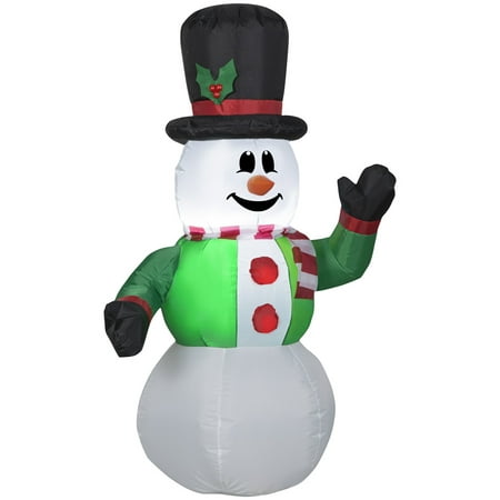 Holiday Time 4 Foot Top Hat Snowman Inflatable