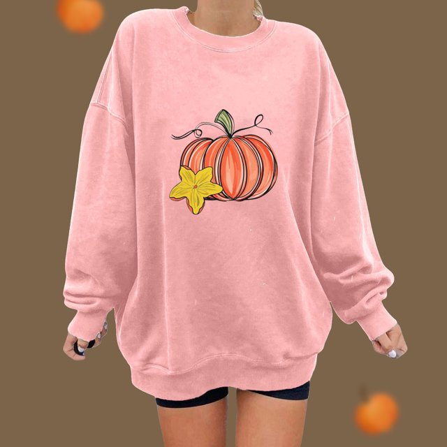 ICHUANYI Clearance Dama Clásico de Halloween impreso círculo con mangas largas camiseta deportiva suelta ICHUANYI WER202308170024