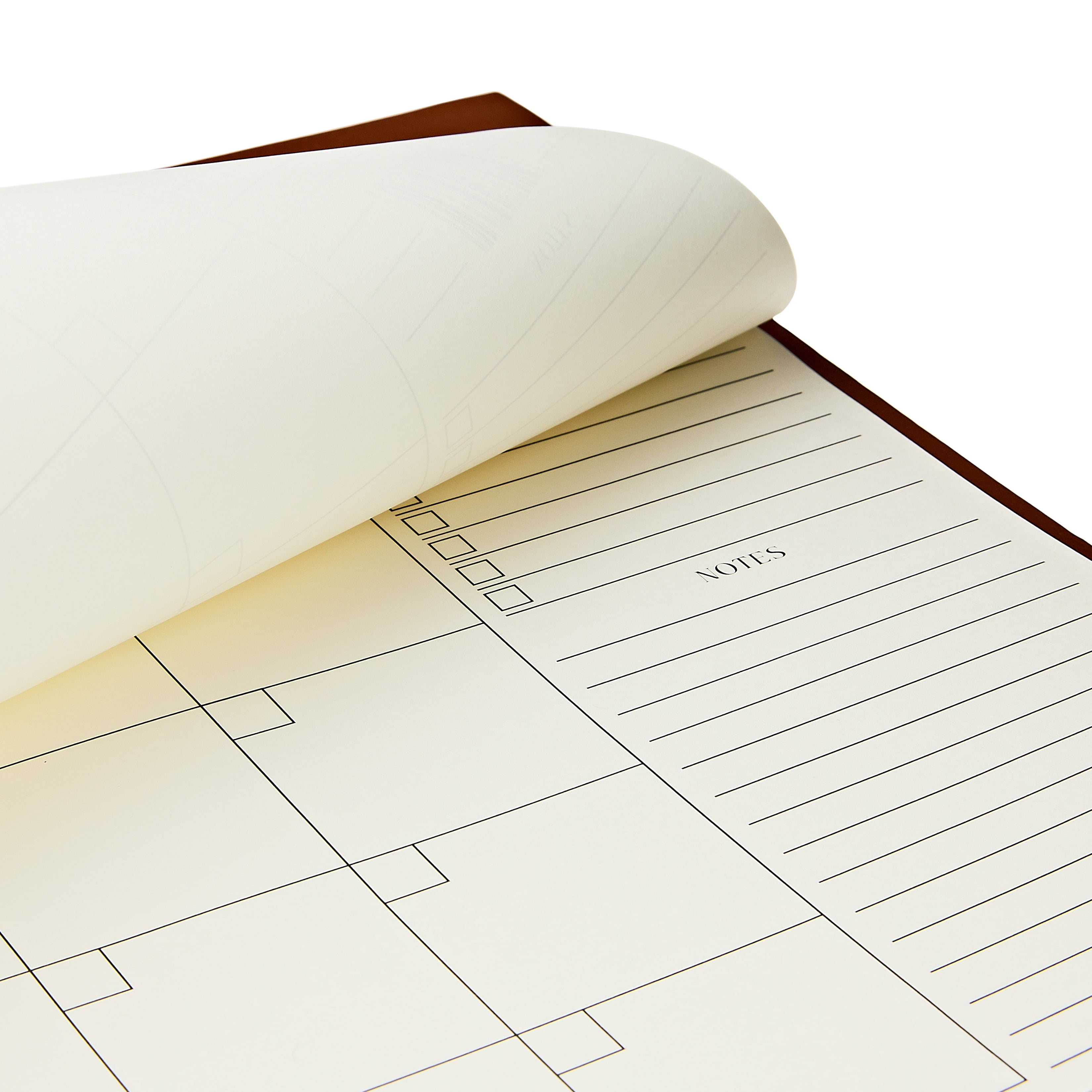 Pen+Gear 12-Month Medium Cognac Brown Undated Simulated Leather Desk Pad Calendar, 18.5 x 12.5 Inches