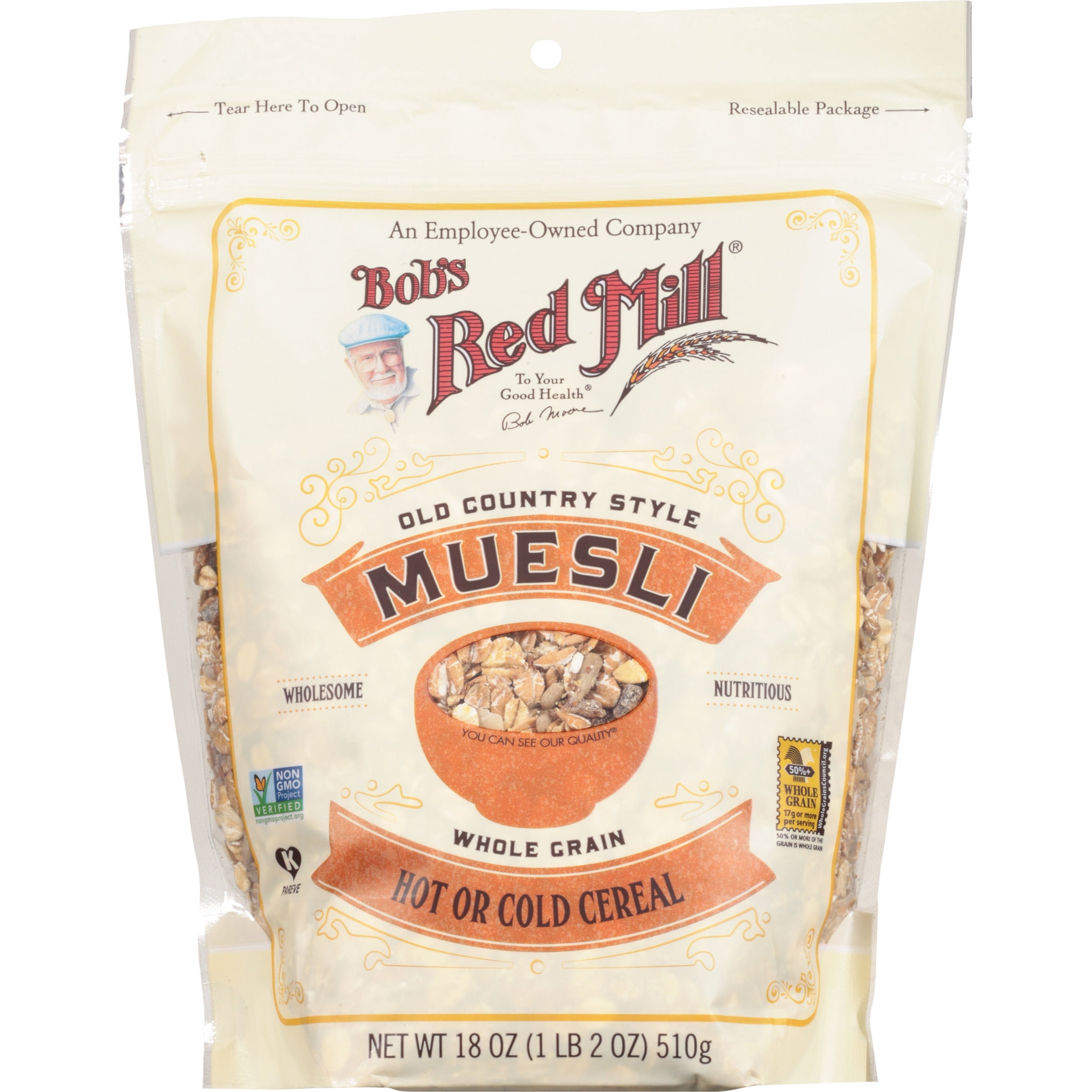 Bob's Red Mill Old Country Style Muesli, 18 oz Shelf-Stable Bag