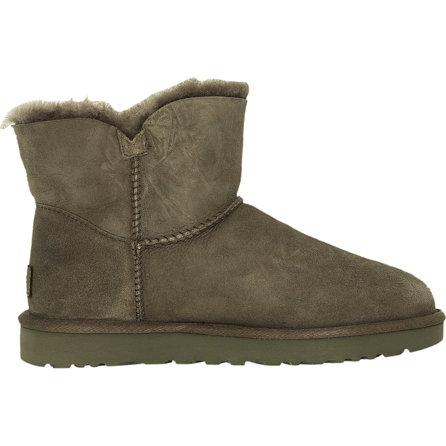Ugg Women's Mini Bailey Button II Grey High-Top Sheepskin Boot - 8M | Walmart Canada