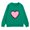Green-1, variant on Girls Oversized Sweatshirt Heart Cute Sweater Pullover Crew Neck Prepp𝗒 Valentines Day Teen Spring Long Sleeve Trendy Hoodies Youth Crewneck Sweatshirt Back-to-School