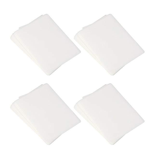 200 Pcs Clear Universal Thermal Laminating Sheets Pouches Photo Sealing Film Thermoplastic Sealing File Waterproof Protective Film for Home Office Store White (0.055mm, 5 Inch)