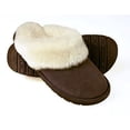 thumbnail image 2 of Tamarac by Slippers International Womens Scuff Shearling Slipper BLUE / 11, 2 of 5