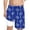 Blue, variant on Boys Athletic Swimwear Sets Printed Shorts Lace Up High Waisted Loose Pants Summer Clothes Set,Beige,10T=150