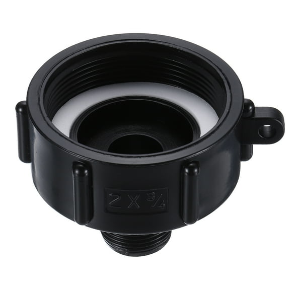 Uxcell Plastic IBC Tote Adapter 2" Female x 3/4 BSP Male Thread 275-330 G Drain Plug Connector