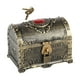 thumbnail image 4 of Cofre del tesoro pirata Caja de almacenamiento de cofre pirata Cofre del tesoro pirata para Halloween Bronce, 4 of 9