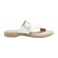 thumbnail image 3 of Eastland Tahiti II Women's Leather Thong Sandals Color: White Size: 6, 3 of 5