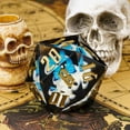 thumbnail image 4 of Cusdie 55MM D20 DND Dice Sharp Edges Dice, 20 Sided Resin Skull Dice, Single D20 Polyhedral Dice with Gift Box for Dungeons and Dragons TTRPG Role Playing Game Pathfinder, 4 of 5
