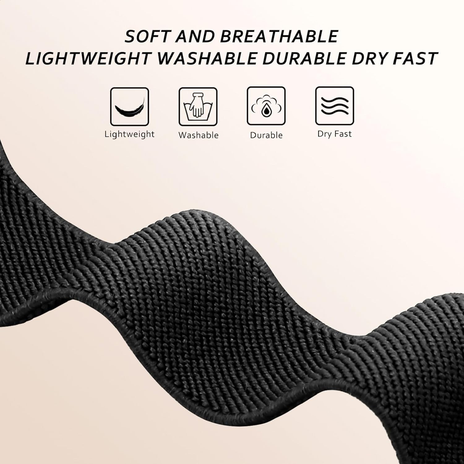 CRKMGS-3 Pack Stretchy Nylon Watch Bands Compatible with Tozo S5/S3/S6 Smartwatch,Sport Loop Elastic Fabric Breathable Adjustable Quick Release Strap for CMF Watch 3 Pro/Pro/Pro 2 Women Men