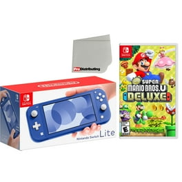 Nintendo Switch Lite (Blue) Gaming Console Bundle with Super