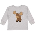 thumbnail image 3 of Inktastic Cute Moose Boys or Girls Long Sleeve Toddler T-Shirt, 3 of 5