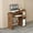 Brown, variant on NEWSENDY Modern Home Office Computer Desk with 4-Tier Storage Shelves,Study Desk Writing Table with Bookshelf, Compact Computer Workstation for Home & Office, Space-Saving Design