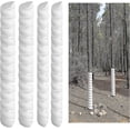 thumbnail image 1 of 4 protectores de tronco de árbol (2 tamaños) de plástico en espiral para proteger la corteza de los árboles, ideal para proteger árboles jóvenes y plantas de ciervos, conejos, gatos, roedores y más., 1 of 4