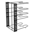 thumbnail image 4 of Estante para sartenes de 8 capas, ajustable, estable, con gran capacidad de carga, color negro, 4 of 14