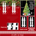 thumbnail image 2 of 36PCS Christmas Tree Fence Decorations - Xmas Indoor Outdoor Gate for Pet Garden Plastic Picket Fences Party Decor (Assembly Needed), 2 of 6