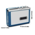 thumbnail image 3 of Ezcap215 Outdoor Traveling USB Wireless Tape Player Battery Powered Bluetooth-compatible Vintage Volume Adjustment Auto Reverse, 3 of 6