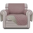 thumbnail image 1 of Housse de Canapé Réversible Protecteur de Meubles avec Sangles Élastiques pour Animaux Enfants Chien Chat (Fauteuil, Rose/beige), 1 of 7