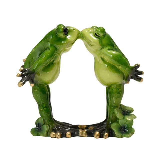 (Pareja Rana Tipo B) Yoga Rana Pastoral Resina Artesanía Decoración Hogar Animal Ornamento