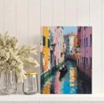 thumbnail image 2 of Qisvanset 12x16 Inch Parisian Buildings Abstract Canvas Print Wall Art, 2 of 5