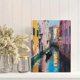 thumbnail image 2 of Qisvanset 12x16 Inch Parisian Buildings Abstract Canvas Print Wall Art, 2 of 5