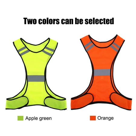 High Visibility Reflective Vest Safety Vest Night Running Security Clothing Adjustable Waist,Perfect Gear for Running, Jogging, Cycling, Dog Walking, Working or Safety Kit in your (Best Reflective Vest For Cycling)