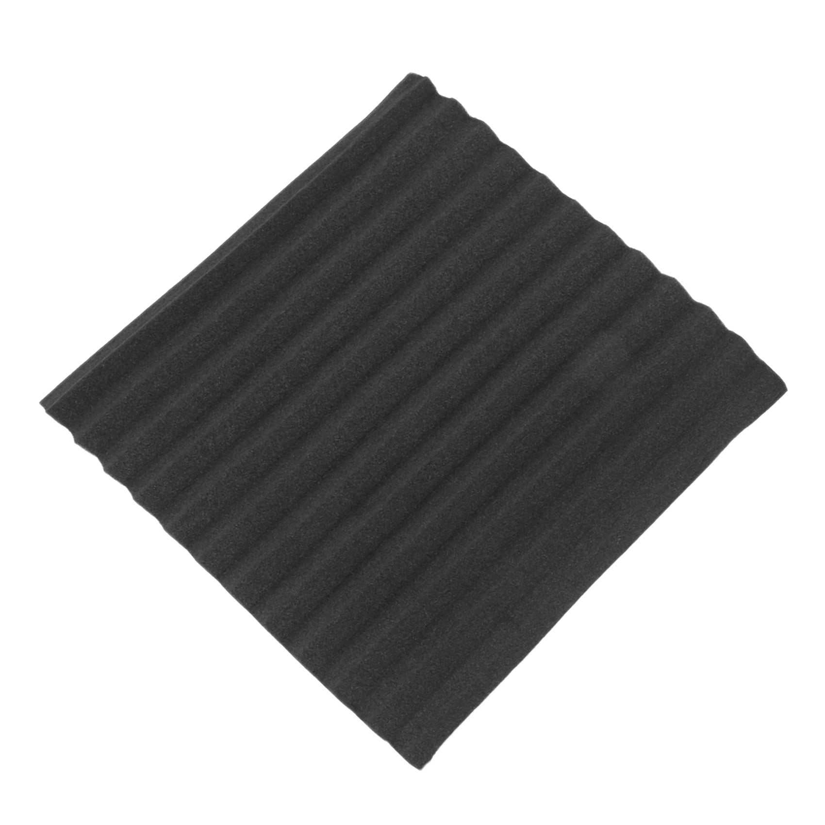 36 Pcs Black Acoustic Panels Soundproofing Foam Acoustic Tiles Studio Foam Sound Wedges 2.5 x 30 x 30cm
