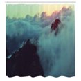 thumbnail image 3 of Ambesonne Nature Shower Curtain, Sunset View on Hills, 69"Wx84"L, Blue Brown, 3 of 5