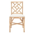 thumbnail image 5 of SAFAVIEH Bhumi Accent Chairs with Cushion, Brown/White, Set of 2 (18.5 in. W x 20.9 in. D x 35.8 in. H), 5 of 12