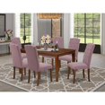 thumbnail image 4 of East West Furniture Dining Room Set Mahogany, CACE7-MAH-10, 4 of 4