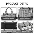thumbnail image 4 of Large Capacity Tote Bag,Black White Triangle Checkered Pattern Handbag Fashion Luxury Tote Bag,15.7"x13"x 5.1" Inches,Laptop Compatible, 4 of 6