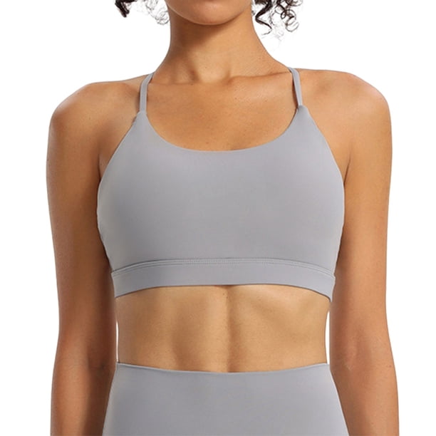 Brasier sin Varillas Mujer Sujetador Deportivo Push up para Mujer, Ropa Interior Cómoda para Fitness Al Aire Libre. Mediana