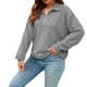 thumbnail image 2 of Suéter Navideño Gibobby sudaderas con media cremallera gris M, 2 of 5