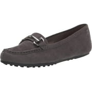 Aerosoles Womens Day Driving Style Loafer 6 Grey Faux Suede