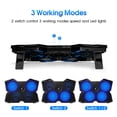 thumbnail image 7 of COOLCOLD Laptop Cooling Pad,Laptop Cooler for 12"-17.3" Laptops, Laptop Stand With 4 Quiet Fans, Strong Heat Dissipation, Suit Desk or Lap Use - Blue, 7 of 7