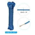 thumbnail image 2 of Uxcell Plastic Coated Clothesline, 1/8 inch x 66ft Steel Core Clothes Lines Wire Blue, 2 of 5