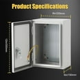 thumbnail image 6 of EastVita 12x8x6 Outdoor Electrical Box Waterproof,(IP66 Rated) - Heavy-Duty Metal Enclosure, 6 of 7