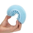 thumbnail image 3 of 2 In 1 Silicone Loofah Body Scrubber, Soft Rubber Loofahs,sponge Scrubber Brush, Silicon Back Scrubber Bath Shower Kit Compatible Withblue+pink2pcs, 3 of 4