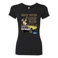thumbnail image 2 of Wild Bobby, Driving Trucks and Taggin Bucks Retro Ford F150 Hunting, Cars and Trucks, Women Slim Fit Junior Tee, Black, Small, 2 of 4
