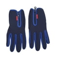 thumbnail image 1 of 1 par de guantes de invierno con pantalla táctil, de forro polar, térmicos, resistentes al viento y con cremallera, para hombres y mujeres, para correr, andar en bicicleta, esquiar, azul XL, 1 of 15