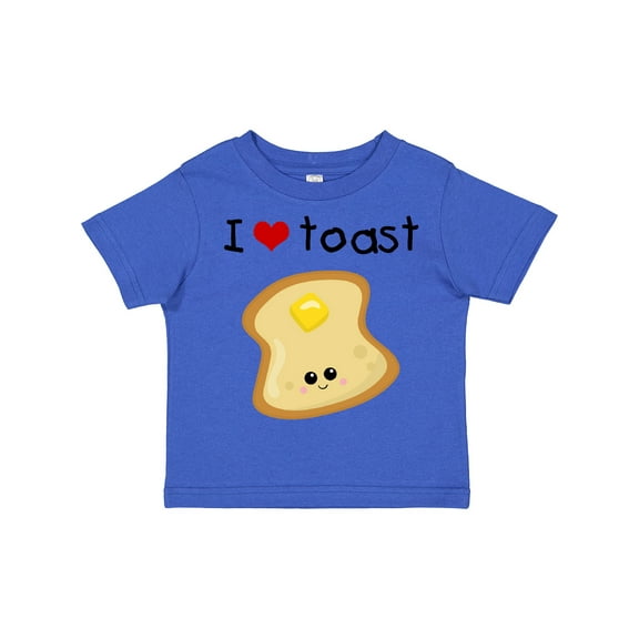 Inktastic I Love Toast Boys or Girls Toddler T-Shirt