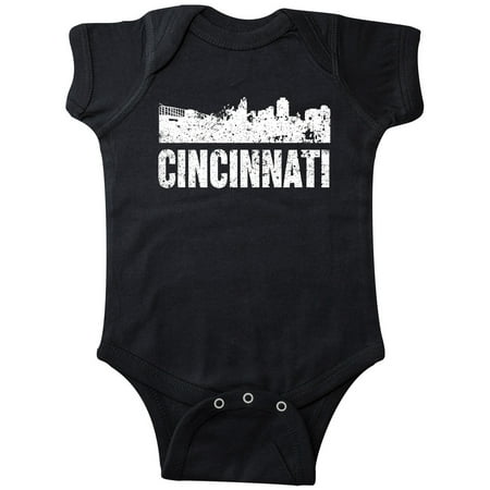 

Inktastic Cincinatti Skyline Grunge Gift Baby Boy or Baby Girl Bodysuit