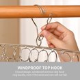 thumbnail image 5 of 1pcs Windproof Sock Drying Rack Space Saving Balcony With 20 Clips 2 Layers Underwear, 5 of 5