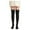 Black, variant on UAMVSH Womens over Knee Thigh High Socks Tube Leg Warmers Stocking Long Solid Leggings Socks