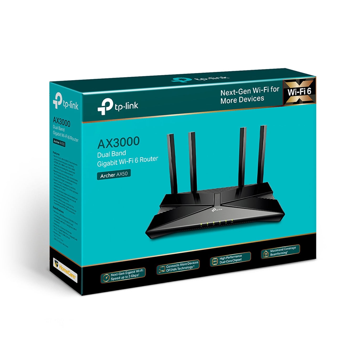 TP-LINK AX3000 Dual Band Gigabit WI-Fi 6 Router - Walmart.com