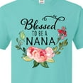 thumbnail image 4 of Inktastic Blessed to Be a Nana with Pink Flowers T-Shirt, 4 of 5