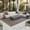 Chocolate Brown, Taupe, Stone / Oxtotipac, variant on Hauteloom Matviyivka Living Room, Bedroom Patio Outdoor Area Rug - Traditional - Beige, Ecru, Off White - 2' x 3'