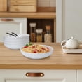 thumbnail image 6 of Towallmark 8 Inch 6 Pack Pasta Bowls, Salad Bowls, Porcelain Bowls Set, Microwave and Dishwasher Safe Ceramic Serving Bowls for Dinner Soup Noodles, White, 6 of 6